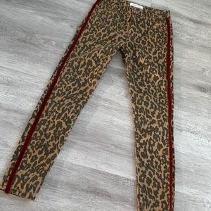 Zara Cheetah Print Jeans